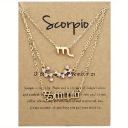 HARAHU Set de colier cu Semne - Scorpion KP38786