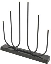 EMOS karácsonyi fénydekoráció időzítővel - elemes fém gyertyatartó (fekete) 6 LED 40, 5cm - meleg fehér (DCAW24)