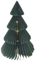 EMOS karácsonyi fénydekoráció időzítővel - elemes, papír karácsonyfa 10 LED 30cm - meleg fehér (DCAW21)