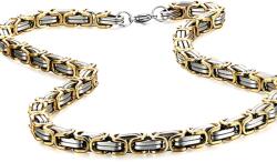  UQ-38761 férfi nyaklánc - Arany / Ezüst / 60cm