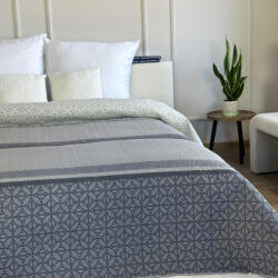  Steppelt ágytakaró szett 3 részes 220x240 cm - dekoratív szürke mintával