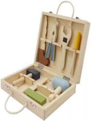  Szerszámkészlet fadobozban - 7db-os, pasztell színekkel B
