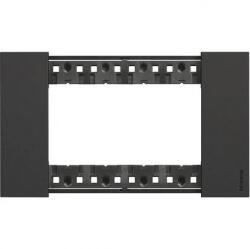 Legrand Rama, ornament, modulara, 4, module, Neagra, Bticino, Living, Now, KA4804KG (KA4804KG)