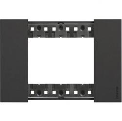 Legrand Rama, ornament, modulara, 3, module, Neagra, Bticino, Living, Now, KA4803KG (KA4803KG)