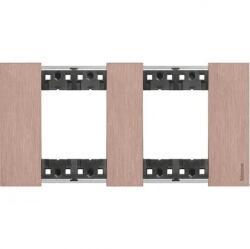Legrand Rama, ornament, modulara, 2+2, module, Cupru, Bticino, Living, Now, KA4802M2ZM (KA4802M2ZM)