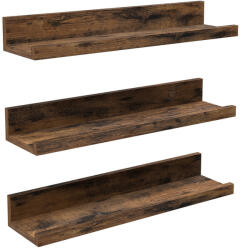 Timeless Home set de rafturi de perete din lemn, 3 piese (VAS50024) Raft