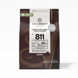 Callebaut Belga étcsokoládé, 54, 5%, 811, 2, 5kg (CAL00030)