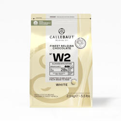 Callebaut Belga fehér csokoládé, 28%, W2, 2, 5kg (CAL00180)