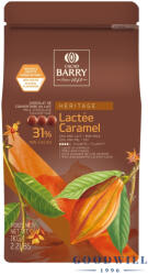 Cacao Barry Lactée Caramel tejcsokoládé, karamel, 31%, 1kg (BAR00177)