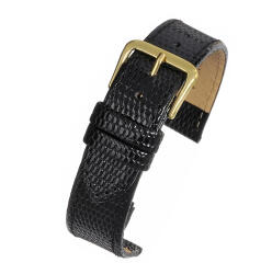 LBS Curea Piele Naturala Textura Reptila (neagra) 20mm