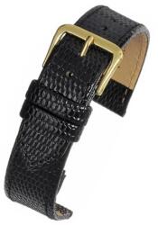 LBS Curea Piele Naturala Textura Reptila (neagra) 16mm