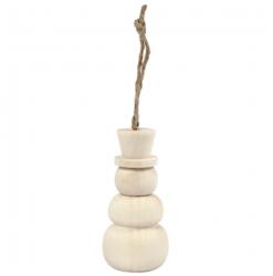  Hóember - karácsonyi dísz (dekorálható fa termék)