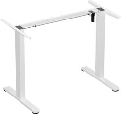 LVN System Állítható szélességű elektromos íróasztal láb ülő-/állómunkához memória funkció +USB fehér LVN System Flex+ LV0740