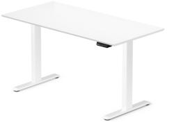 LVN System Elektromosan állítható magasságú íróasztal 138x67cm fehér | LVN System Control Flex+