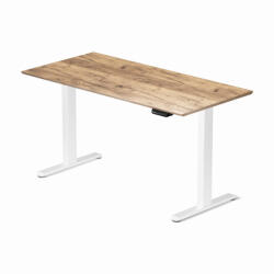 LVN System Elektromosan állítható magasságú íróasztal 138x67cm Craft tölgy / fehér | LVN System Control Flex+