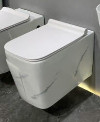  Vas WC suspendat , Rimless, finisaj marmura , 52 x 36 x 36 cm T3130UG cm (C1319)
