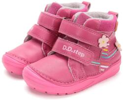 D.D.Step Valódi bőr D. D. step kislány bokacipő, puha filc béléssel
