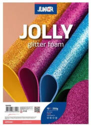 Kreatív Junior csillámos dekor gumilap A/4, rózsaszín, 10 db/csomag (134137)