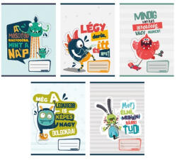 Patria Füzet pd nagyalakú vonalas Monsters 2024