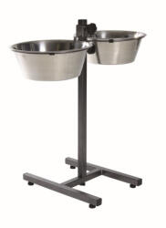 TRIXIE fém tál állványon kutyának 2x4, 5l/28cm