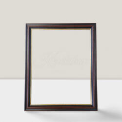 Keretshop 4, 5 cm Barna-aranycsíkos képkeret 40*50 cm (KS342807)