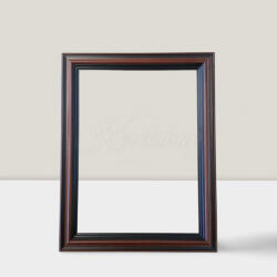Keretshop 4, 5 cm Negatív barna-fekete csíkos képkeret 30*40 cm (KS820657)