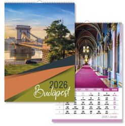 PD Naptár fali pd Budapest 21x30 cm 2026
