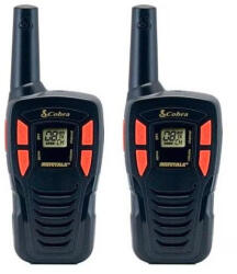 Cobra Set 2 statii walkie-talkie Cobra AM255, raza pana la 5 km, 16 canale, design robust, 6 acumulatori, cu antena incorporata nedetasabila (AM255) Statii radio