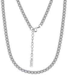 BeSpecial Colier tennis argint 925 placat cu rodiu cu zirconiu, 50 cm, 2 mm (CRR69)