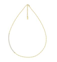 BeSpecial Colier tennis argint 925 placat cu aur 14K cu zirconiu (CRR65)