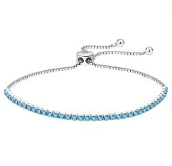 BeSpecial Bratara tennis argint 925 placata cu rodiu cu zirconiu (BRR68)