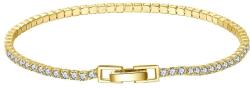 BeSpecial Bratara tennis argint 925 placata cu aur 14K cu zirconiu 20 cm (BRR77)