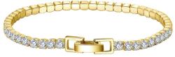 BeSpecial Bratara tennis argint 925 placata cu aur 14K cu zirconiu 19 cm (BRR82)