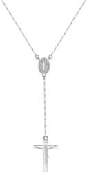 BeSpecial Colier crucifix argint 925 placat cu rodiu (CRR73)