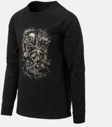 Helikon-Tex Tricou cu mânecă lungă Fight to the grave, negru