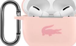 Lacoste Husă Lacoste Liquid Silicone lucioasă cu logo pentru AirPods Pro roz (LCAPSI)