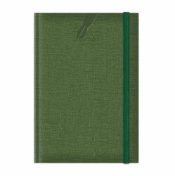 COLERE Agenda nedatata A5 Colere, elastic, hartie alba, coperta verde (EJ261504)
