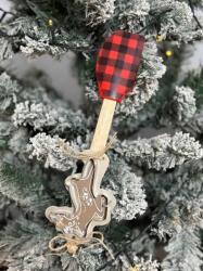  Kockás karácsonyi spatula kiszúróval