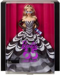 Mattel Barbie Signature Aniversare 65 Ani Papusa Barbie cu Rochie de Bal Alb Negru (MTHRM58) Papusa Barbie
