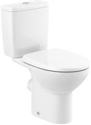 Roca Set Vas WC pe pardoseala cu rezervor aparent si capac Roca Victoria-N Rimless 35x66 cm evacuare verticala (A34SV07000)