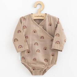 NEW BABY Body-uri din muselină pentru bebeluşi cu legare laterală New Baby Rainbow, mărime 86 (12-18lr)