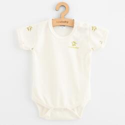 NEW BABY Body pentru bebeluși cu mânecă scurtă din bumbac organic New Baby Olivy, mărime 86 (12-18lr)
