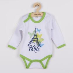 New Baby Body-uri pentru bebeluşi cu mâneci lungi New Baby Towns verzi, mărime 62 (3-6l)