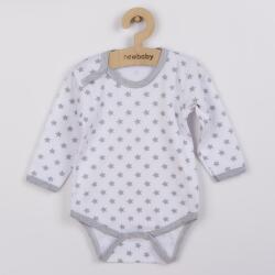 New Baby Body-uri pentru bebeluşi New Baby Classic II gri cu steluţe, mărime 80 (9-12l)