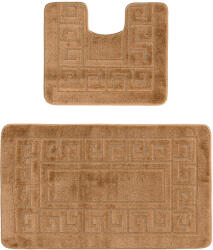 Delta Carpet Set 2 covorase baie Ethnic L, Brown, Diverse Dimensiuni (8680318591418) Covor baie