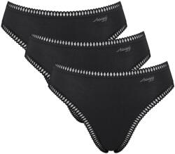 Sloggi Chiloți dama SLOGGI GO CRUSH HIGH LEG 3PACK 0004 - BLACK: XL (10219672_0004 XL)