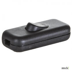 Steck ! Zsinórközi billenő kapcsoló, fekete (SKK 02)