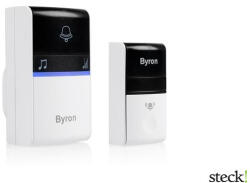 Byron Vezeték nélküli HÁLÓZATI csengő KINETIKUS nyomógombbal (DBY-23412)