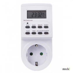 Steck ! Elektronikus napi kapcsolóóra, LCD kijelzővel