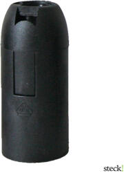  steck! Fekete E14 foglalat (PATTINTÓS) (STCS F14B)